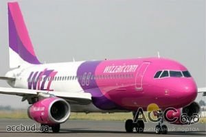 Авиаперевозчик Wizz Air три раза в неделю будет обслуживать маршрут Будапешт-Киев