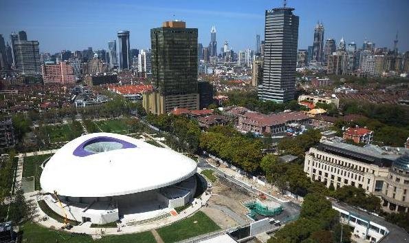 Концертный зал Shanghai Culture Plaza Theater под землей